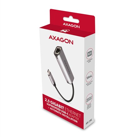 AXAGON , ADE-25RC SuperSpeed USB-C 2.5 Gigabit Ethernet