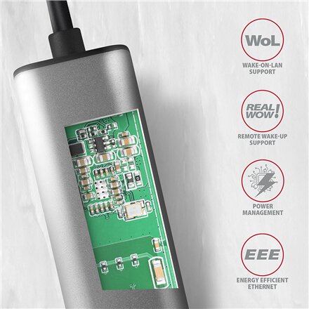 AXAGON , ADE-25RC SuperSpeed USB-C 2.5 Gigabit Ethernet