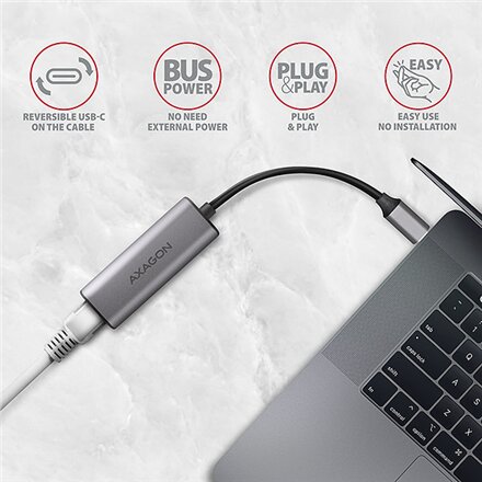 AXAGON , ADE-25RC SuperSpeed USB-C 2.5 Gigabit Ethernet