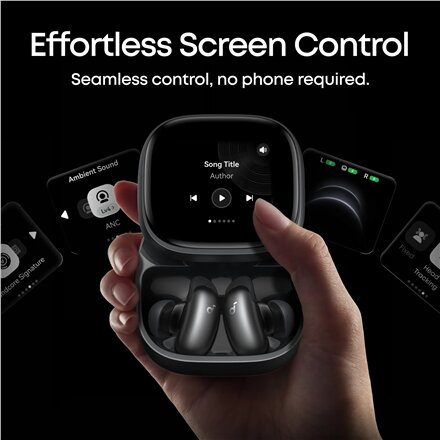 Anker Soundcore Wireless Earbuds , Liberty 5 Pro Max , Bluetooth , In-Ear , Microphone , Black , Noise canceling , Noise reduction
