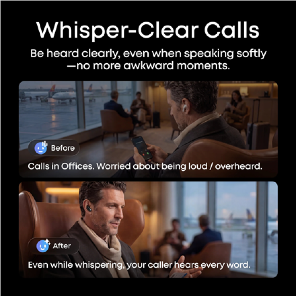 Anker Soundcore Wireless Earbuds , Liberty 5 Pro Max , Bluetooth , In-Ear , Microphone , Black , Noise canceling , Noise reduction