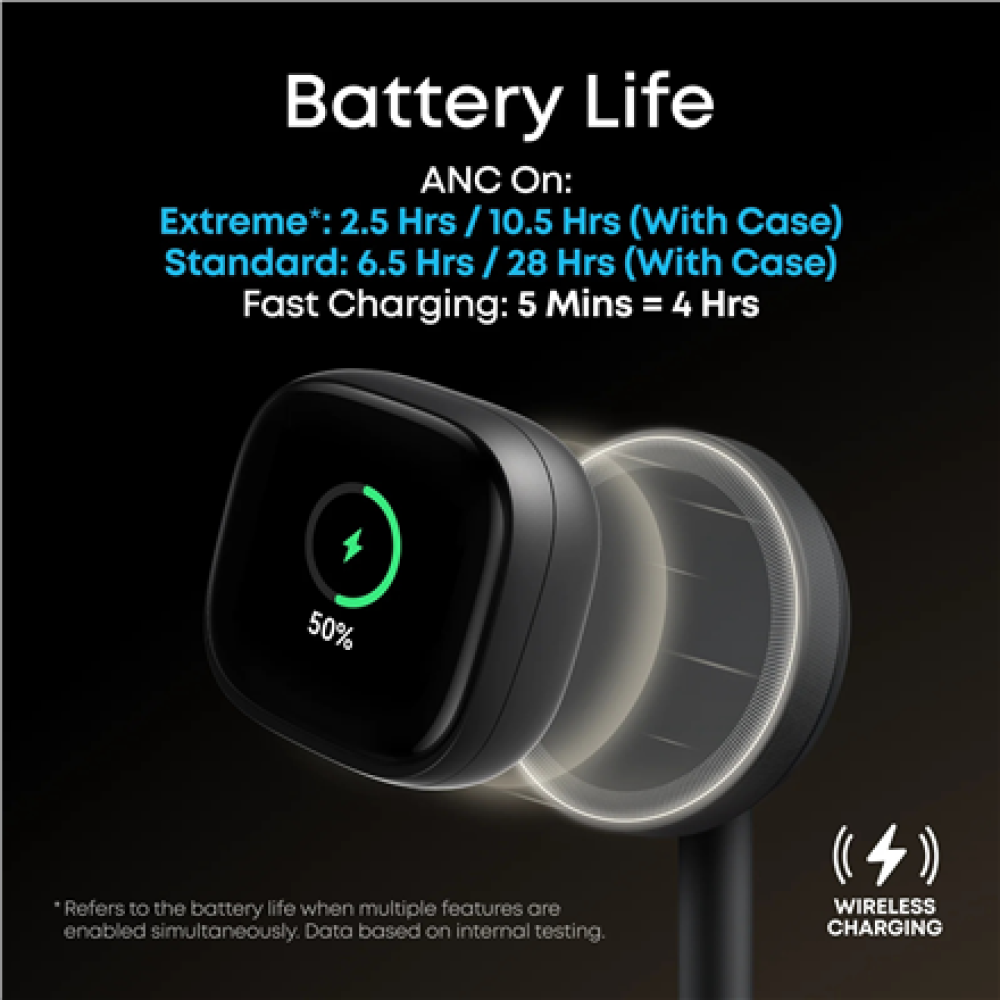 Anker Soundcore Wireless Earbuds , Liberty 5 Pro Max , Bluetooth , In-Ear , Microphone , Black , Noise canceling , Noise reduction