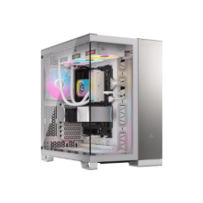 Corsair PC Case , 6500X Dual Chamber , White/Satin Gray Aluminum , Mid-Tower , Power supply included No