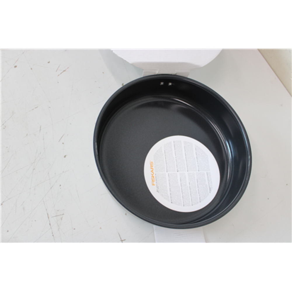 SALE OUT. PAN SAUTE FF 26CM CER COAT W LID 1072314 , Fiskars CHIPPED ENAMEL, SCRATCHED