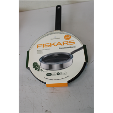 SALE OUT. PAN SAUTE FF 26CM CER COAT W LID 1072314 , Fiskars CHIPPED ENAMEL, SCRATCHED