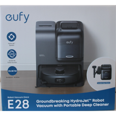SALE OUT. Anker Eufy Robot Vacuum Cleaner Omni E28, Black , Anker Eufy Robot Vacuum Cleaner , Omni E28 , Wet&Dry , Dust capacity 3 L , 20000 Pa , Black , DAMAGED PACKAGING, MISSING INNER PACKAGING (BAGS). ITEM IS USED, DIRTY, WET AND SCRATCHED. NOT FU