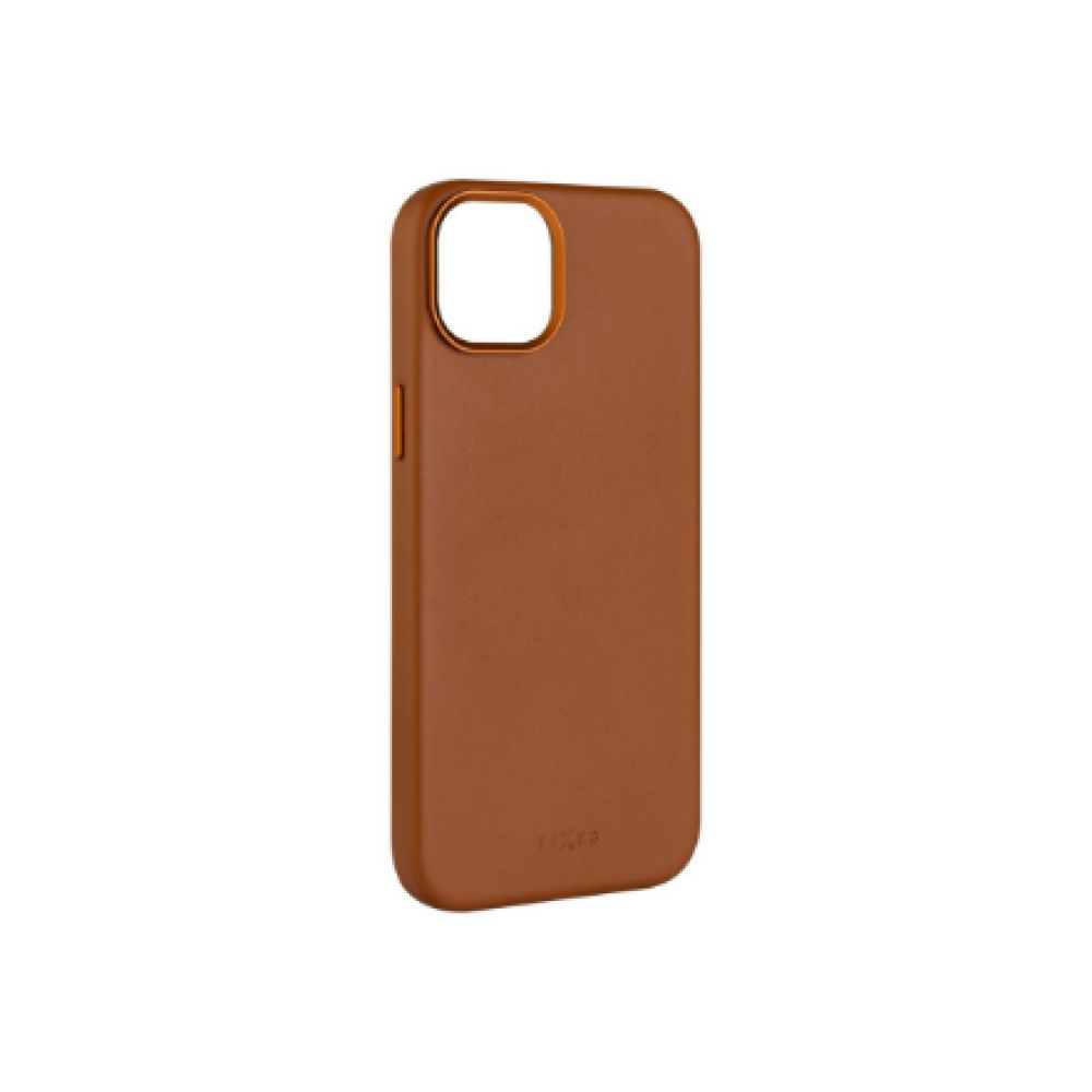 Fixed MagLeather , Back cover , Apple , iPhone 16 , Leather , Brown