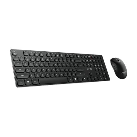 MSI , FORGE K210 , Keyboard and Mouse Set , Wireless , Mouse included , US , Scissor , Black