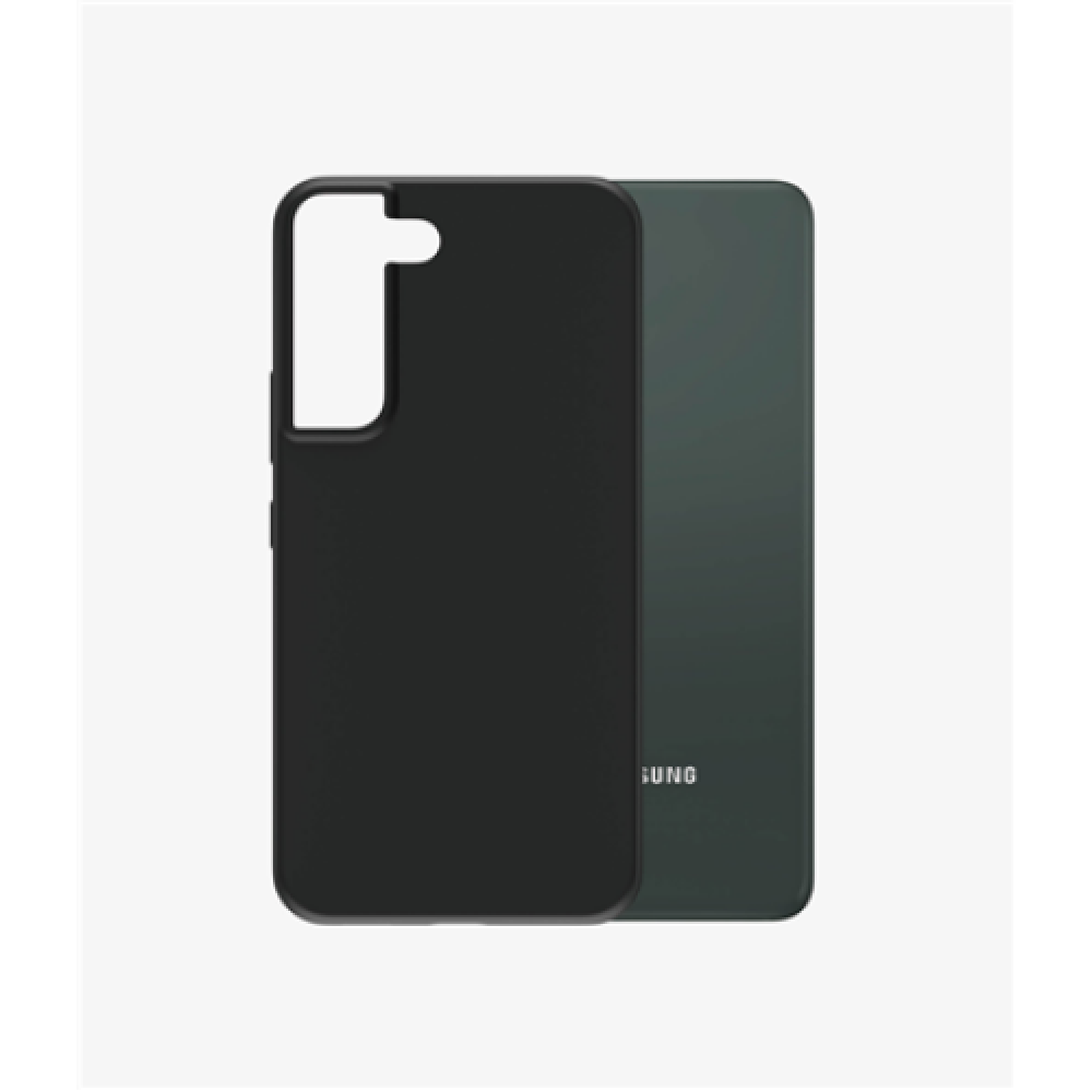 PanzerGlass Biodegradable Case Samsung Galaxy S22+ Bio-based plastic Black 100% Compostable. Contains wood material. Sleek black design. Compatible with wireless charging