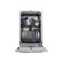 Midea Dishwasher , MDWEB1004LS-W , Built-in , Width 45 cm , Number of place settings 10 , Number of programs 8 , Energy efficiency class Class E , Display , Silver