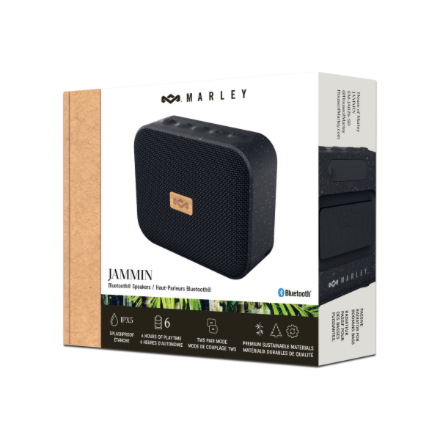 Marley Speaker , Jammin , Waterproof , Bluetooth , Wireless connection , Portable , Signature Black