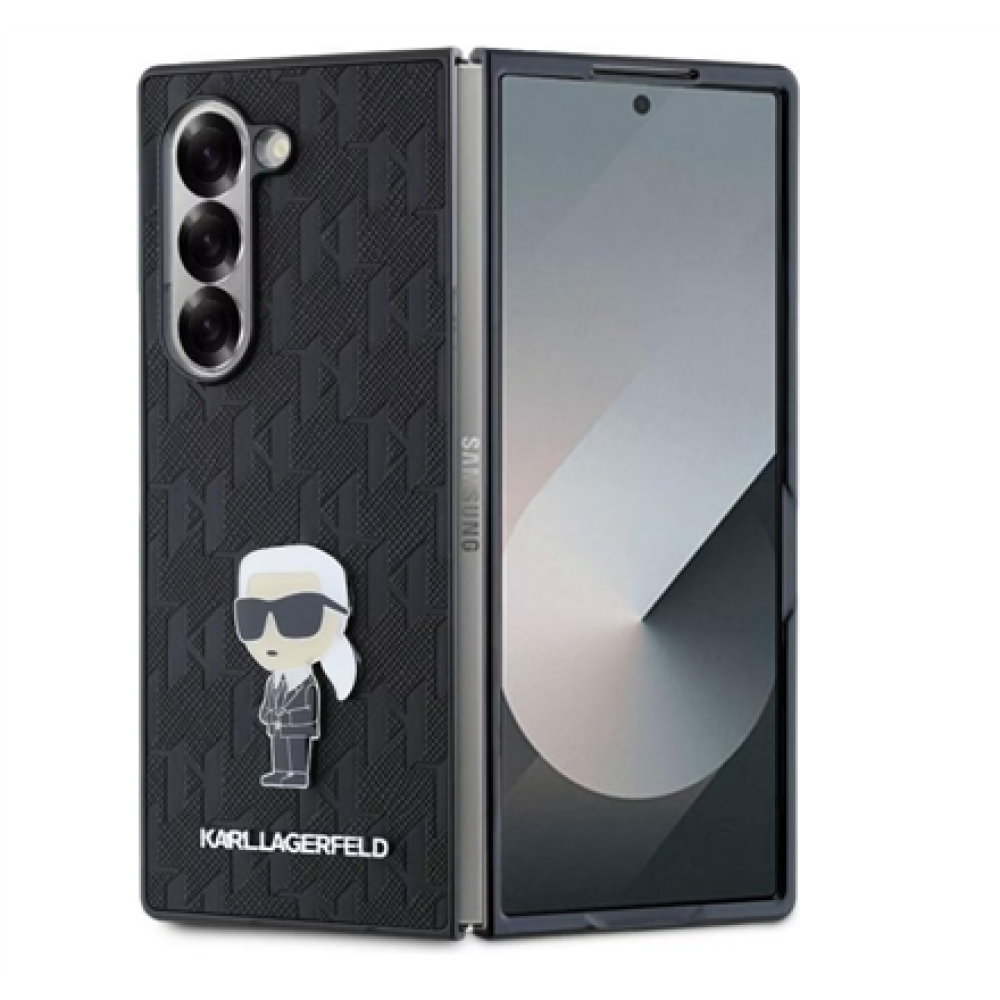 Karl Lagerfeld , KLHCZFD6SAPKINPKK , Back cover , Samsung , Galaxy Z Fold6 , Plastic , Black