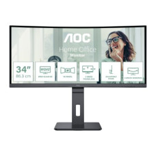 AOC , CU34P3CV , 34 , VA , 21:9 , 100 Hz , 4 ms , 3440 x 1440 pixels , HDMI ports quantity 1