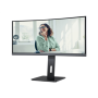AOC CU34P3CV , 34 , VA , 21:9 , 100 Hz , 4 ms , 3440 x 1440 pixels , HDMI ports quantity 1