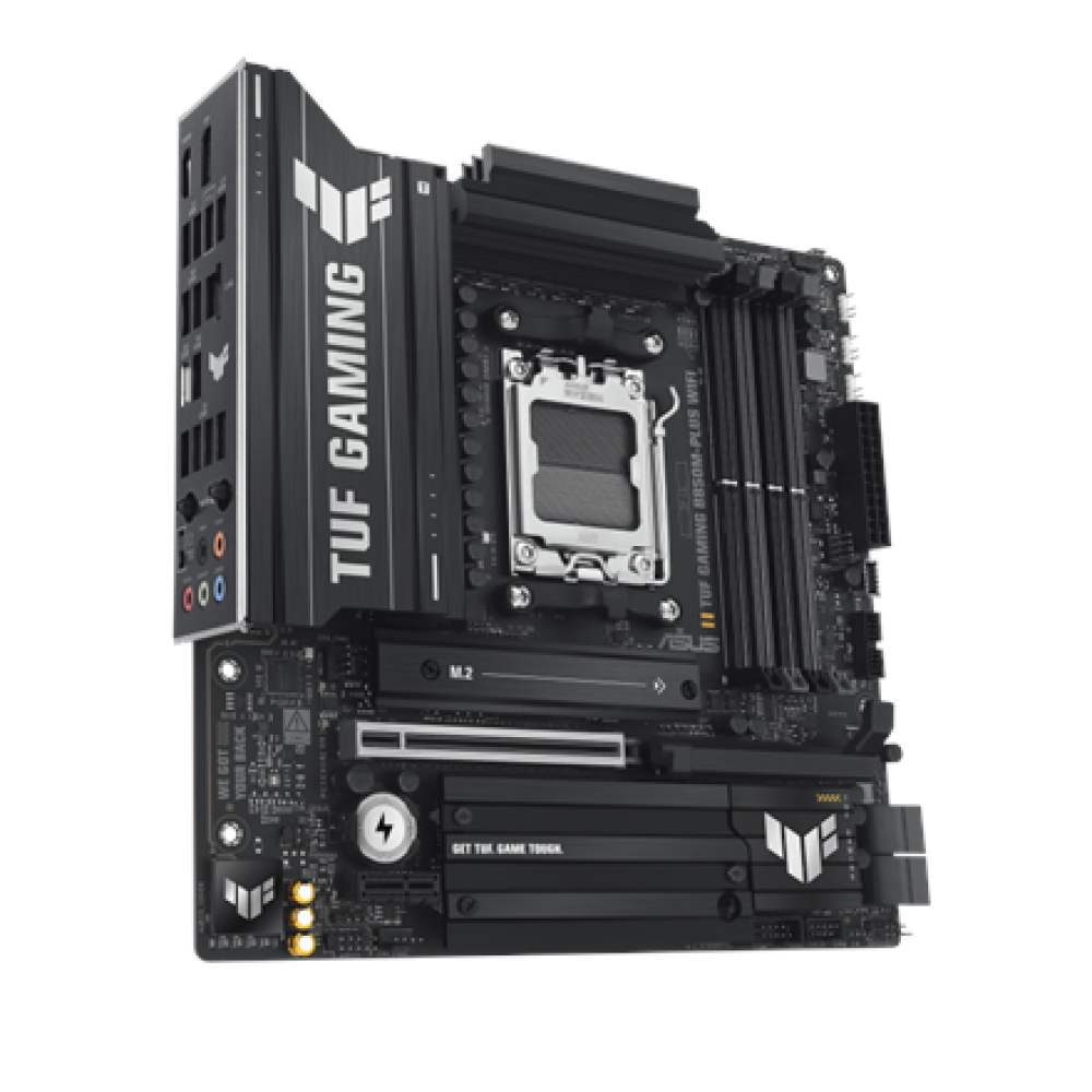Asus TUF GAMING B850M-PLUS WIFI , Processor family AMD , Processor socket AM5 , DDR5 , Supported hard disk drive interfaces M.2, SATA , Number of SATA connectors 4