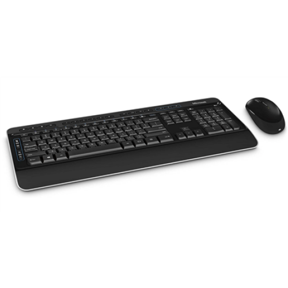 Microsoft PP3-00023 WrlssDsktp3050 with AES USB Eng IN CD Keyboard and Mouse Set, Wireless, US