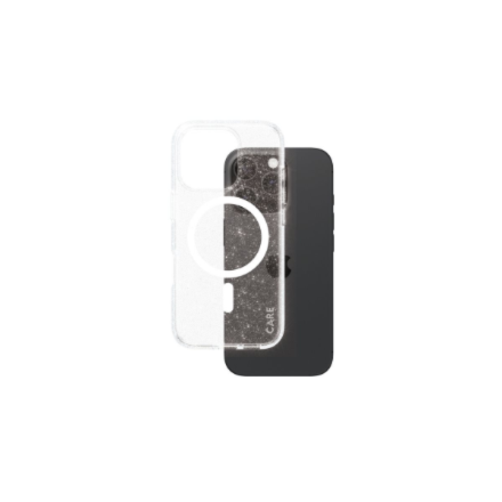 CARE Flagship Case , Back cover , Apple , iPhone 16 Pro , Recycled plastic , White , Urban Combat Star Lit with MagSafe