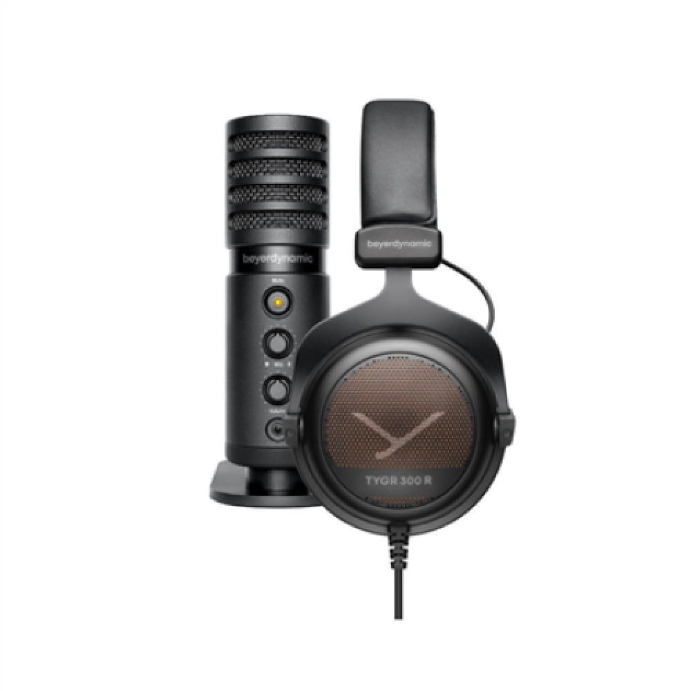 Beyerdynamic TEAM TYGR, TYGR 300 R Gaming Headset/FOX professional microphone, Over-Ear, Wired, Black
