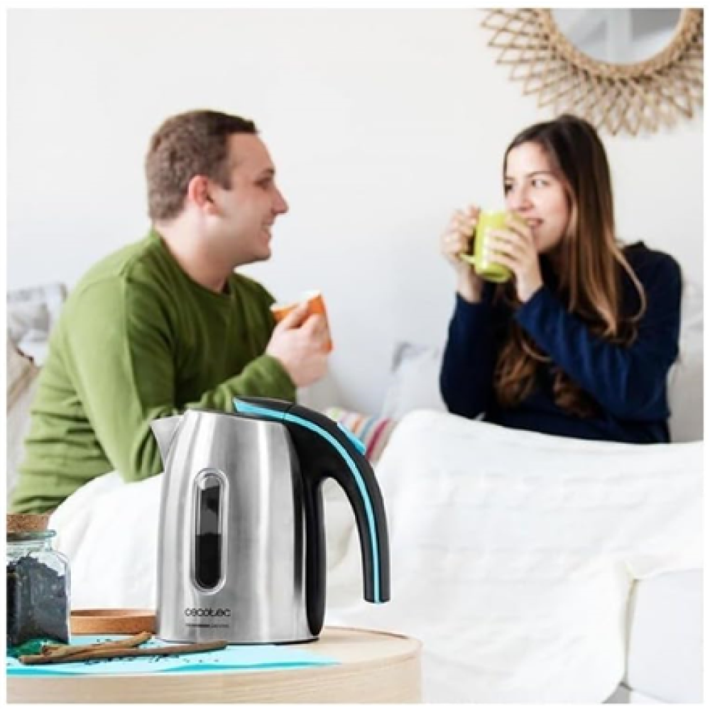 Cecotec Kettle , ThermoSense 220 Steel , Electric , 1630 W , 1.2 L , Stainless Steel , 360° rotational base , Stainless Steel