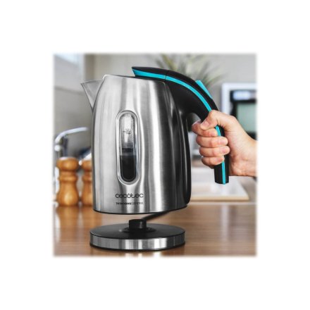 Cecotec Kettle , ThermoSense 220 Steel , Electric , 1630 W , 1.2 L , Stainless Steel , 360° rotational base , Stainless Steel