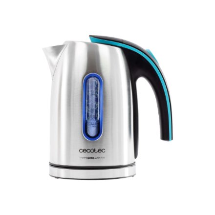 Cecotec Kettle , ThermoSense 220 Steel , Electric , 1630 W , 1.2 L , Stainless Steel , 360° rotational base , Stainless Steel