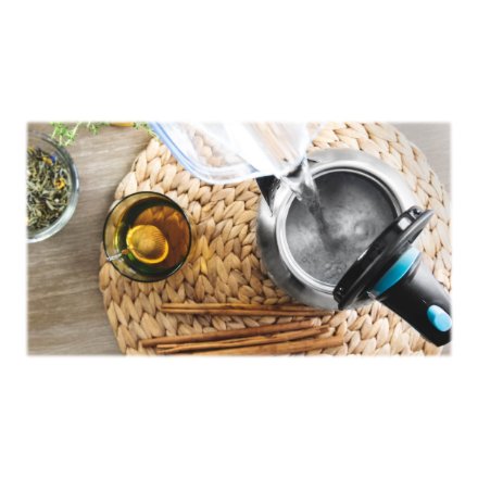 Cecotec Kettle , ThermoSense 220 Steel , Electric , 1630 W , 1.2 L , Stainless Steel , 360° rotational base , Stainless Steel