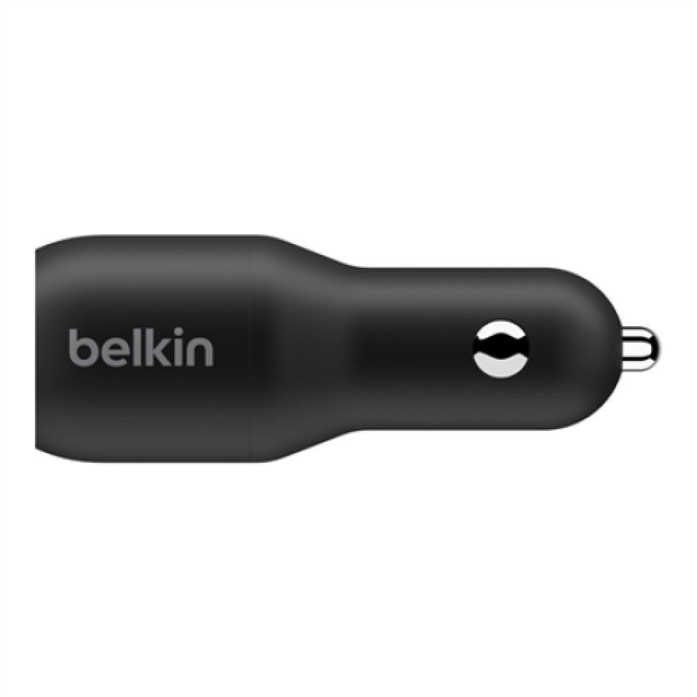 Belkin Dual USB-C Car Charger 36W BOOST CHARGE Black