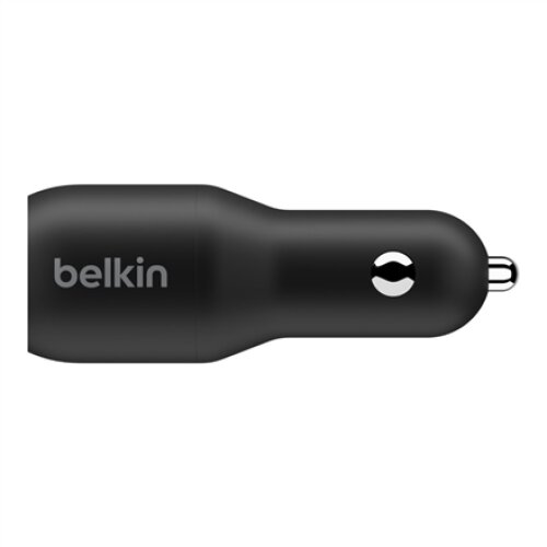 Belkin Dual USB-C Car Charger 36W BOOST CHARGE Black