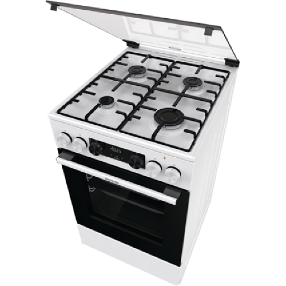 Gorenje , Cooker , GK5C41WH , Hob type Gas , Oven type Electric , White , Width 50 cm , Grilling , Depth 59.4 cm , 70 L
