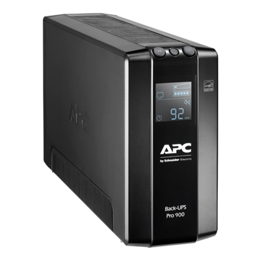 Schneider Electric APC Back-UPS Pro, Tower, 6x IEC C13 outlets, AVR, LCD, user-replaceable battery , BR900MI , 900 VA , 540 W , 230 V