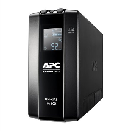 Schneider Electric APC Back-UPS Pro, Tower, 6x IEC C13 outlets, AVR, LCD, user-replaceable battery , BR900MI , 900 VA , 540 W , 230 V
