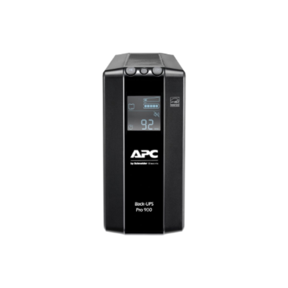 Schneider Electric APC Back-UPS Pro, Tower, 6x IEC C13 outlets, AVR, LCD, user-replaceable battery , BR900MI , 900 VA , 540 W , 230 V
