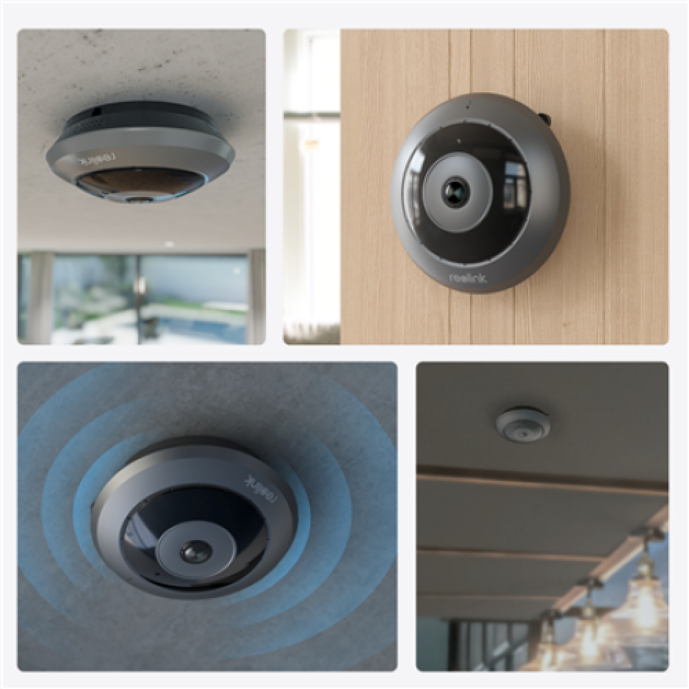Reolink , 360° Panoramic Indoor Fisheye Camera , Fisheye Series W520 , Fisheye , 6 MP , 1.98mm/F2.0 , H.265 , MicroSD, max. 512 GB