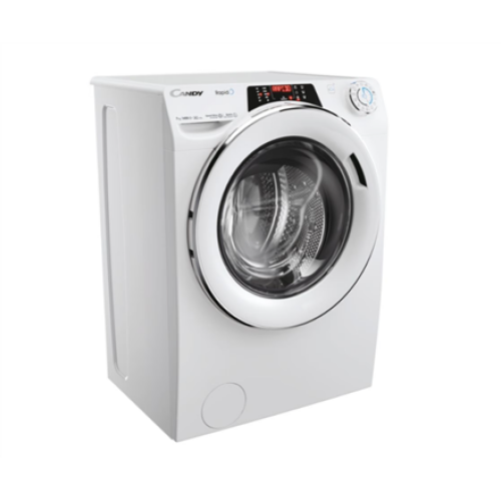 Candy , Washing Machine , RO4 476DWMC7/1-S , Energy efficiency class A , Front loading , Washing capacity 7 kg , 1400 RPM , Depth 45 cm , Width 60 cm , Display , TFT , Steam function , Wi-Fi , White