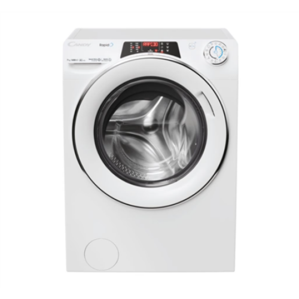 Candy , Washing Machine , RO4 476DWMC7/1-S , Energy efficiency class A , Front loading , Washing capacity 7 kg , 1400 RPM , Depth 45 cm , Width 60 cm , Display , TFT , Steam function , Wi-Fi , White