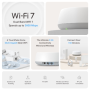 TP-LINK BE3600 Whole Home Mesh Wi-Fi 7 System , Deco BE25 (3-pack) , 802.11be , 2882 Mbit/s , Ethernet LAN (RJ-45) ports 1 , Mesh Support Yes , MU-MiMO No , No mobile broadband