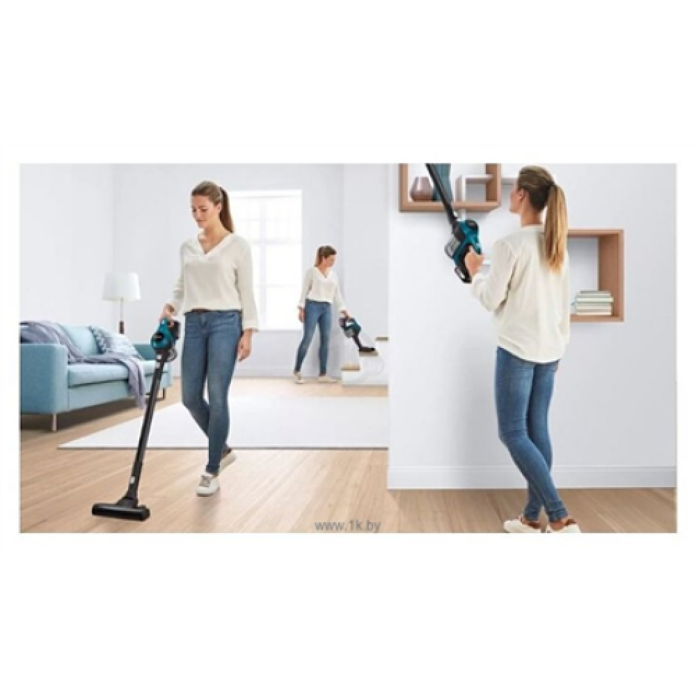 Bosch Vacuum cleaner Unlimited BBS611LAG Handstick 2in1, 18 V, Operating time (max) 30 min, Blue