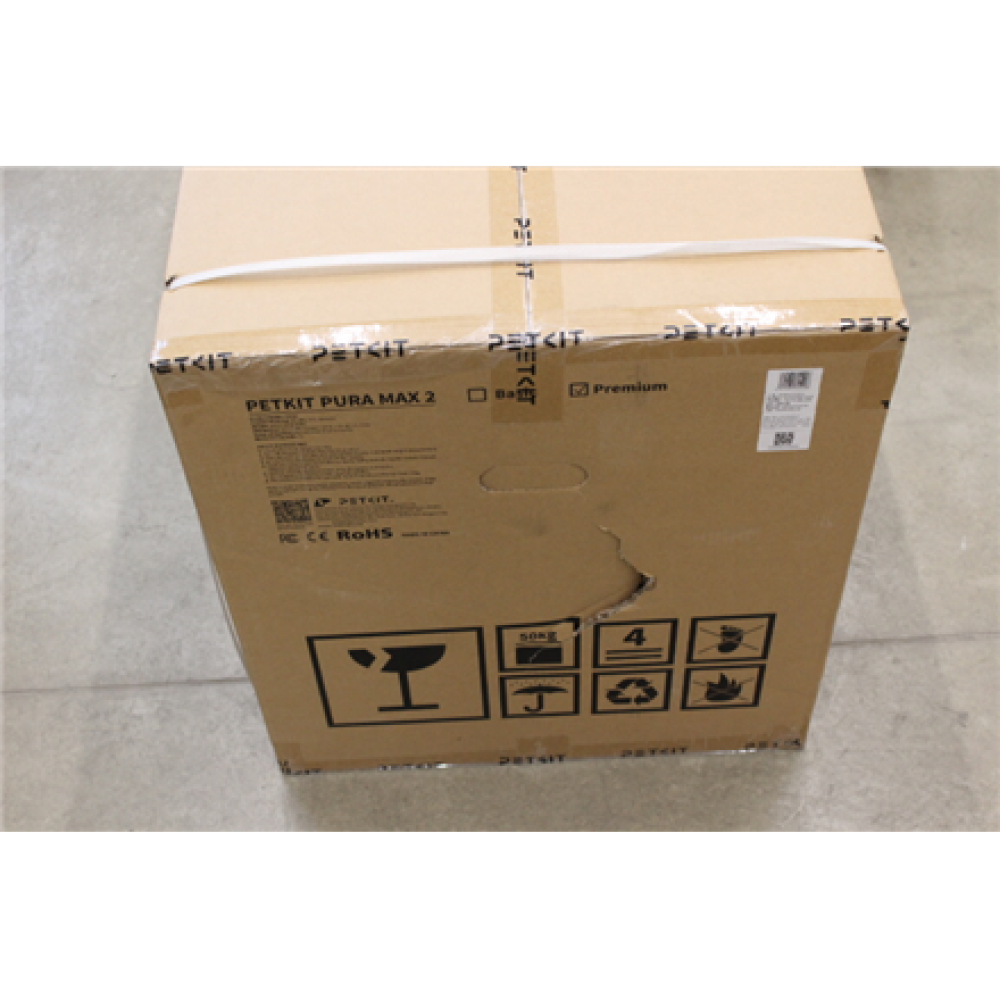 SALE OUT. PETKIT PURAMAX 2 Automatic Cat Litter Box , PETKIT , Automatic Cat Litter Box , Pura MAX 2 , 480 x 480 x 520 cm , White , DAMAGED PACKAGING