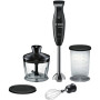 Bosch , Blender , CleverMixx MSM2650B , Hand Blender , 600 W , Number of speeds 12 , Chopper , Mini chopper , Black