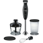 Bosch , Blender , CleverMixx MSM2650B , Hand Blender , 600 W , Number of speeds 12 , Chopper , Black