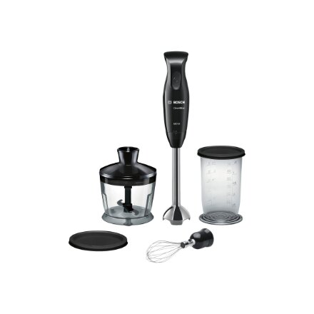 Bosch , Blender , CleverMixx MSM2650B , Hand Blender , 600 W , Number of speeds 12 , Chopper , Mini chopper , Black