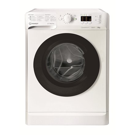 INDESIT , Washing machine , MTWSA 61294 WK EE , Energy efficiency class C , Front loading , Washing capacity 6 kg , 1150 RPM , Depth 42.5 cm , Width 59.5 cm , Display , Big Digit , White