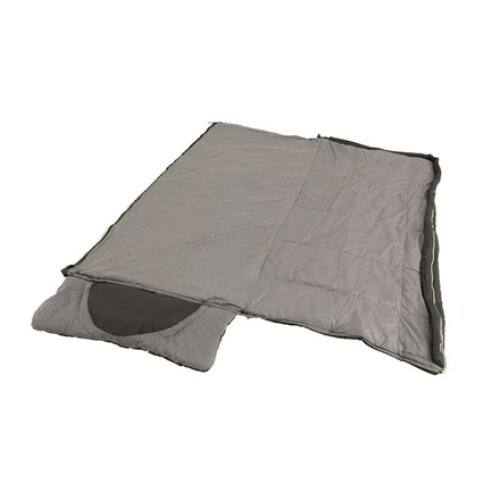 Outwell Contour Midnight Black L, Sleeping Bag - Left Zipper, 220 x 85 cm, YKK 2-way L-shape open-end with auto lock, Black