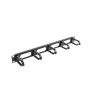 Lanberg 19 cable management panel 5 rings - type B 1U , AK-1205-B , Black