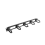 Lanberg 19 cable management panel 5 rings - type B 1U , AK-1205-B , Black