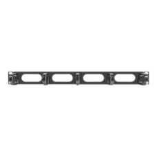 Lanberg 19 cable management panel 5 rings - type B 1U, black , Lanberg