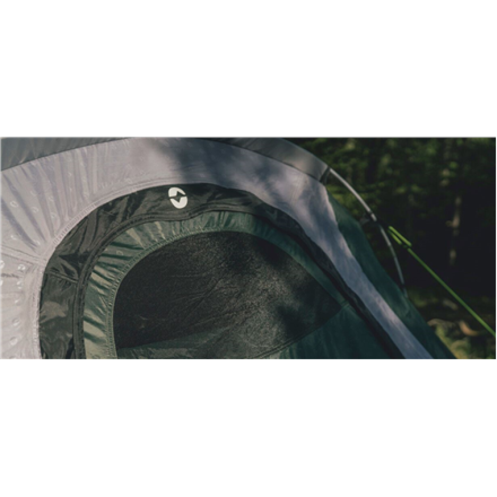 Outwell Two Room Tunnel Tent , Earth 3 Plus , 3 person(s) , Green
