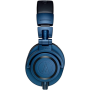 Audio Technica Professional Studio Monitor Headphones ATH-M50XDS Wired, Over-ear, Three detachable cables, Blue