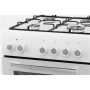 Simfer , Cooker , 5405SERBB , Hob type Gas , Oven type Electric , White , Width 50 cm , Electronic ignition , Depth 60 cm , 43 L