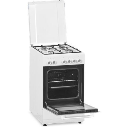 Simfer , Cooker , 5405SERBB , Hob type Gas , Oven type Electric , White , Width 50 cm , Depth 60 cm , Electronic ignition , Energy efficiency class A , 43 L